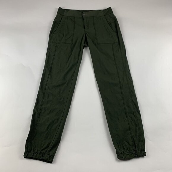 Athleta Dark Green Trekkie Jogger Pant 4 - Picture 1 of 7